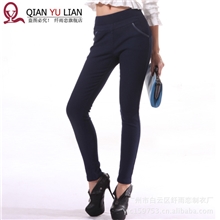 纤雨恋品牌女棉裤批发时尚保暖加厚加绒OL职业休闲铅笔裤82028