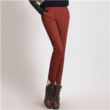 纤雨恋精品独家女士棉裤加厚加绒休闲铅笔女裤批发厂家直供8435