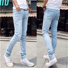 新薄款男装男士浅色微弹力修身牛仔裤男长裤批发价厂家直销代理货