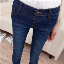 秋装新款牛仔裤批发修身小脚裤批发牛仔铅笔裤网店代理jx756