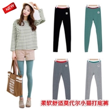 低价2013韩国爆款全棉小猫打底裤九分裤打底裤3020