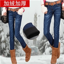 批发加厚牛仔裤女加绒牛仔裤女式冬装淘宝爆款免费代理一件代发