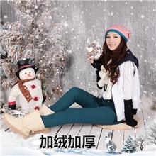 批发冬装加绒加厚时尚休闲糖果裤小脚铅笔牛仔裤保暖裤一件代发