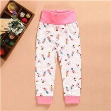 厂家直销帅鹿2013时尚新品卡哇伊536夕红棉毛高腰两用裆裤