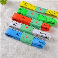 批发彩色尺子市尺皮尺彩色软皮尺塑料软尺量衣尺1.5m(有铁皮