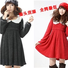 厂家批发孕妇装秋冬装哺乳裙时尚孕妇裙连衣裙孕妇长袖裙