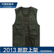 淘宝爆款JEEPGUDAO/吉普休闲马甲批发摄影马夹男式广告马甲1185