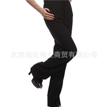 酒店工作服秋冬加厚精品裤子加厚工装长裤中腰直筒女裤新款KC