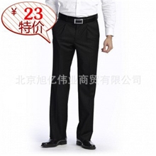 男式裤子黑色工作裤正装酒店工作服裤子直筒长裤U-23