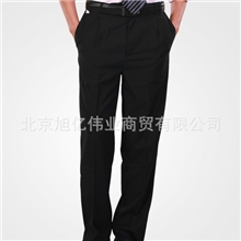 酒店工作服男式直筒西裤制服男裤中腰裤子工装长裤KU035