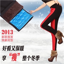 2013义乌冬季新款大码ab面仿羽绒裤加厚打底裤韩国女保暖裤厂家