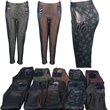 厂家直销多款花色加绒打底裤大码加厚打底裤显瘦不倒绒保暖棉裤