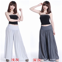 2013新品韩版女式休闲纯色阔腿裤灯笼裤宽松长裤0001