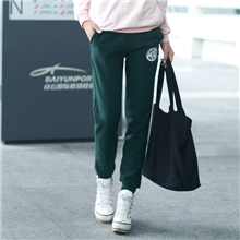 秋冬新款女式抓绒运动休闲裤女铅笔小脚修身显瘦运动女卫裤批发