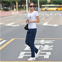 新款直筒女式休闲长裤韩版时尚瑜伽运动裤修身居家女卫裤批发