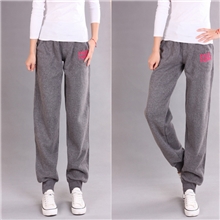 韩版抓绒保暖女式休闲长裤宽松百搭运动女卫裤大码加肥女卫裤批发
