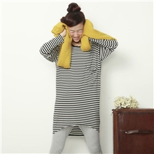 1118大促欧美风女式T恤|莫代尔宽松大口袋长袖T恤大码纯色