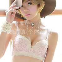 千思恋兰缪同款三排扣聚拢调整型豹纹爆乳内衣套装3305U型美背