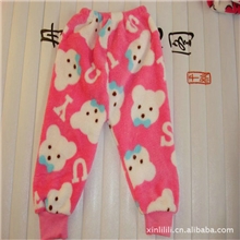 全场包邮批发儿童裤子中号47CM珊瑚绒裤子多花形婴幼儿保暖裤子