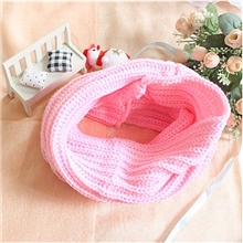 韩版百搭甜美针织毛线小围脖围巾脖套女秋冬多色选