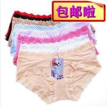 特价厂家直销淘宝爆款莫代尔蕾丝花边性感低腰内裤批发62143