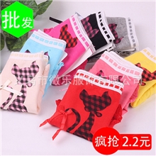 厂家直销内裤蝴蝶结优雅猫卡通内裤女式内裤批发M205