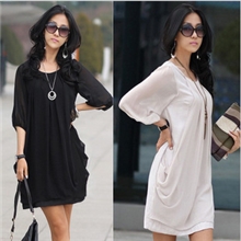 8067#厂家直供夏季新款连衣裙大码女装免费代理韩版雪纺连衣裙