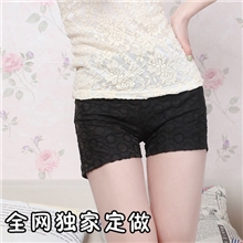 2012新款蕾丝短裤修身蕾丝珍珠钩花复古短裤休闲女装夏季热裤