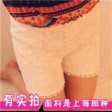 夏季新品韩国防走光双层蕾丝短裤花边三分裤打底裤安全裤批发