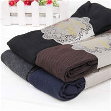 韩版秋冬加厚加档显瘦斜条纹踩脚打底裤连裤袜子精梳棉