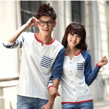 2013春夏季新品韩版情侣装韩国圆领短袖休闲情侣女式T恤衫批发