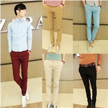 批发2013秋季修身英伦男士休闲裤男生韩版裤子男式小脚瘦身长裤