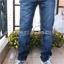 供应修身版有现货外贸男装牛仔裤有码数5件起批