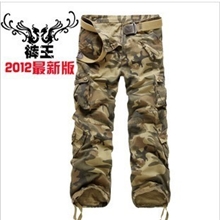 供应批发大促秋冬款时尚多口袋男士迷彩裤男休闲工装裤可定做