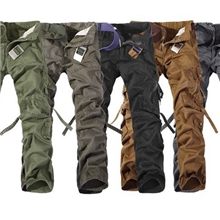 翔念批发供应男装批发韩版时尚百搭工装裤迷彩多口袋长裤可定做