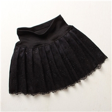 秋冬加厚蓬蓬冬裙烫钻新款秋冬短裙蕾丝裙子半身裙打底百褶裙女