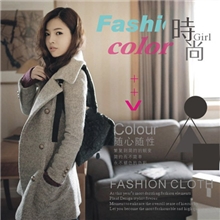 2013秋冬时尚爆款韩版呢子大衣修身加厚羊毛呢子女装外套