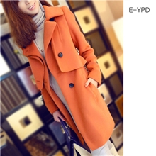 2013秋冬女装韩版通勤修身呢子大衣中长款羊绒毛呢外套