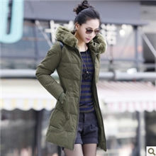 一件代发2013冬装新款棉服女装外套韩版连帽大码中长款女式棉衣