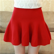 秋冬新款女装荷叶毛线针织裙短裙包臀半身裙厂家批发