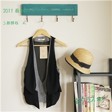 2013新款女装韩版女装棉麻雪纺女式马甲