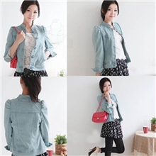 女装代理秋冬季韩版女装长袖牛仔外套批发一件代发免费代理