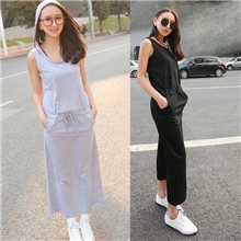 2013年夏季韩版女装新款连衣裙纯棉连帽背心包臀无袖连衣裙批发