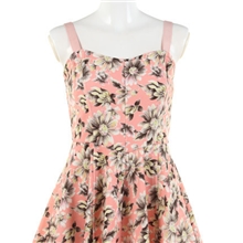 ViVi7月2013夏日系Snidel印花太阳花甜美收腰短款吊带上衣女