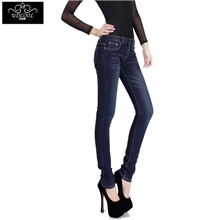 UDCOOL秋冬新款外贸原单女式小脚牛仔裤女长裤库存韩版女装批发