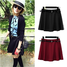 小辣椒同款百褶裙荷叶裙短裙百搭黑色半身短裙打底短裙