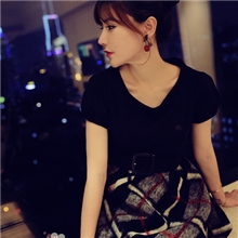 呛口小辣椒2月16日秋冬装欧美B家格纹羊毛呢连衣裙修身呢子打底裙