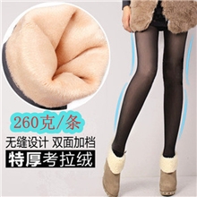 高档双层假透肉不倒绒保暖丝袜加绒加厚假透肤打底裤保暖裤批发