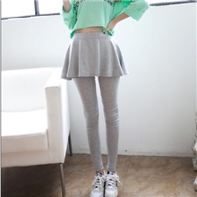 2013秋装新款假两件打底裙裤潮女士大码秋冬加厚包臀打底裤裙