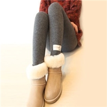 2013韩国原单小猫图案羊毛绒打底裤可爱小猫春秋单款